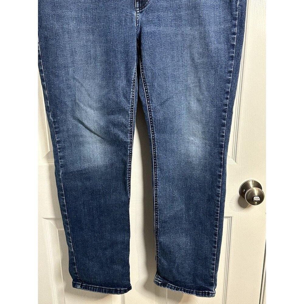 Levi's 515 Women's Bootcut Denim Jeans 40/32 Medium Wash Mid Rise Stretchy Blue - Picture 3 of 13